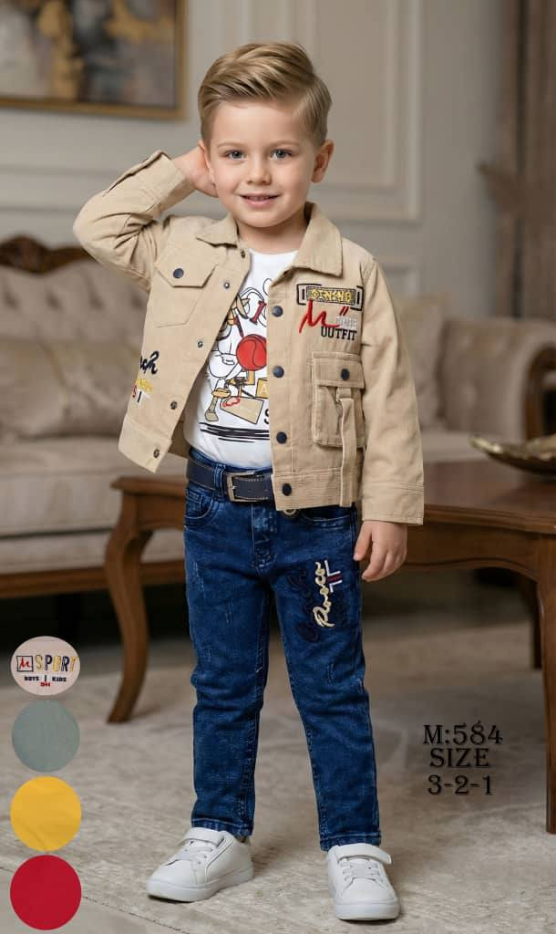 🟥🟥 ازياء نور الدين 🟥🟥 
🟨🟨 طقم ولادي ثلاث قطع 🟨🟨
🟩🟩 قياسات من عمر 1 سنوات إلى عمر 6 سنة 🟩 🟩
🟧🟧 العنوان الموصل الجديدة مجمع زيد القصاب 🟧🟧
🌐🌐 الفرع المقابل لجامع فتحي العلي 🌐🌐
🌐🌐 مقابل مجمع بلاش 🌐🌐


**إذا كنت صاحب هذا الإعلان وتريد حذفه لأي سبب، رجاءا أرسل رسالة إلى الدعم الفني**