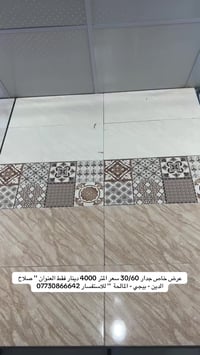 جدار ٣٠×٦٠ • كميات كبيرة • صلاح الدين بيجي المالحة