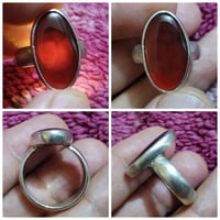 عقيق يماني • احمر طبيعي • صياغه يدويه