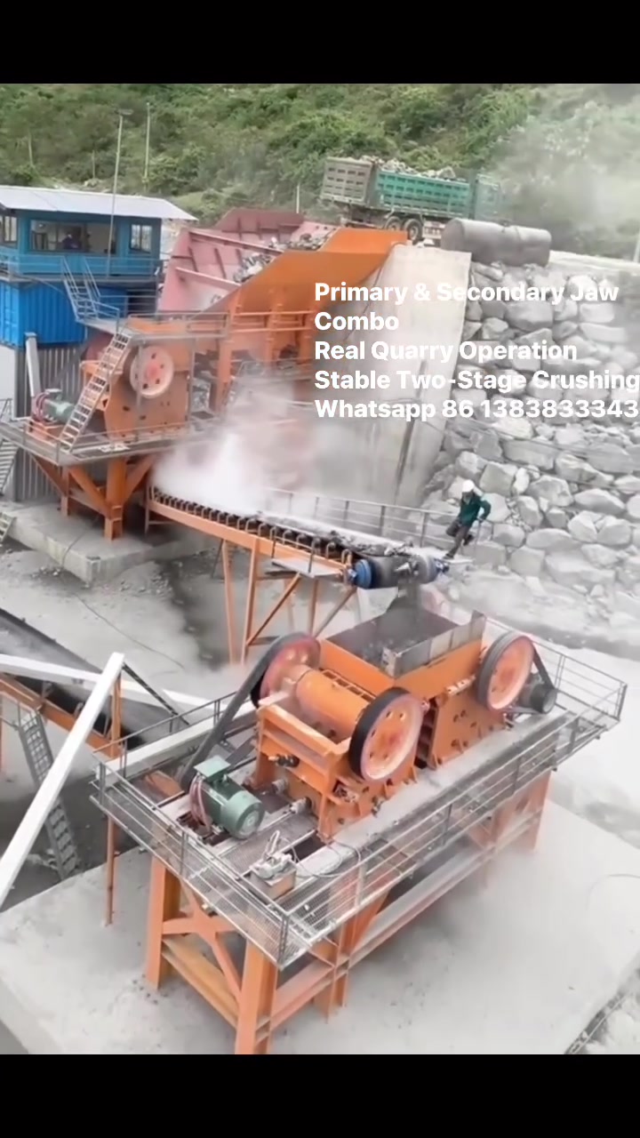 Whatsapp 86 13838333436
Golden Combo: Primary Jaw + Secondary Jaw Crusher
Real on-site operation footage shared!
Two-stage jaw crushing line advantages:
*Primary jaw breaks large raw stones
*Secondary jaw refines fine aggregates
*Simple structure, low failure rate, easy maintenance
*Suitable for limestone, granite, river stone, construction waste
Cost-effective two-jaw crushing solution for small & medium quarries.
DM for model selection & factory price!

#JawCrusher #StoneCrushingPlant #QuarryEquipment #MiningMachinery


**إذا كنت صاحب هذا الإعلان وتريد حذفه لأي سبب، رجاءا أرسل رسالة إلى الدعم الفني**