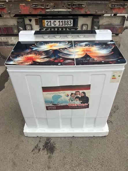 غساله حوضين هيتاشي 

حجم 32 كيلو سعر 
155 الف 
ديالى الخالص 
***********
***********
