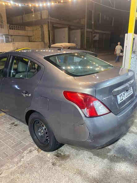 نيسان فيرسا 2012 sv بغداد باسمي بدون حادث وارد كندي 
سنوية وهزه كلة جديد 
رقم جديد 
كير مكينه مكفولات جدد
صدر نضافه 90 بل 100
تبريد ثلج 
سيارة نضيفة جداً 
شاشة 
كامره 
4جام كهرباء 
تحكم  ستيرن 
تايرات جديده 
بيها صبغ قليل وبارد صفحة السايق 
السعر86وبيها مجال 
مكاني الدورة 
***********
