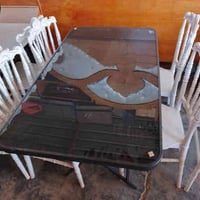 ميز طعام مرمر • ١٢٠×٧٠ • ٨٠×٨٠