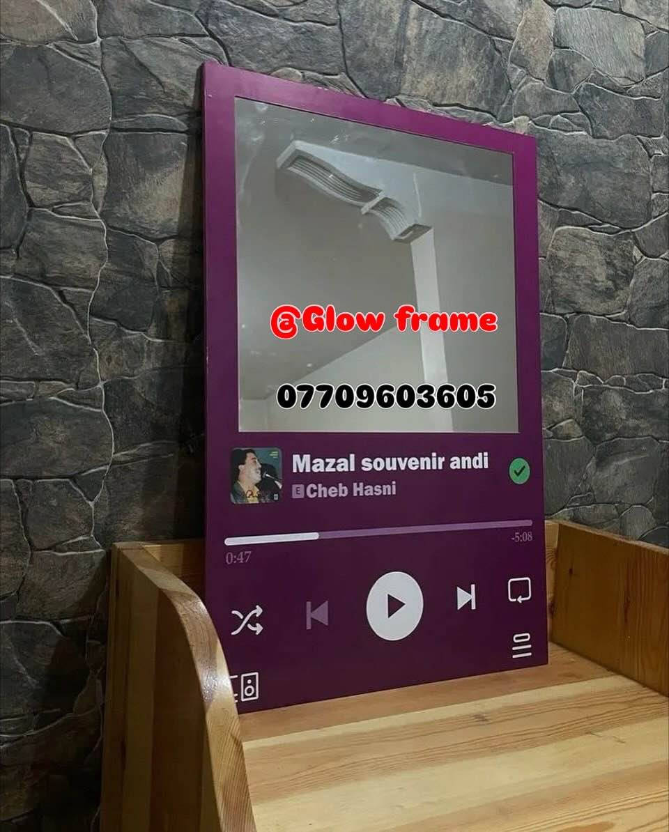 مرايات مخصصة بتصاميم عصرية ✨

نوفر لك عدة أشكال تناسب جميع الأذواق:
📸 مراية بوست إنستغرام
🎶 مراية بشكل أغنية
💡 مرايات بإضاءة LED فخمة

📏 متوفرة بجميع القياسات:
صغير | وسط | كبير

🎁 مناسبة لكل المناسبات:
تخرج | زواج | أعياد | هدايا مميزة
ديكو مطعم I ديكور منزلي

🚚 توصيل مجاني لجميع المحافظات

🔥 تصميم مجاني قبل التنفيذ

📩 للطلب والاستفسار عبر واتساب:
*********** موصل, نينوى
