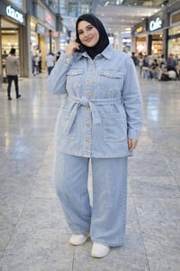 فستان العيد • مقاسات ٤٨-٧٠ • جينز كابوي