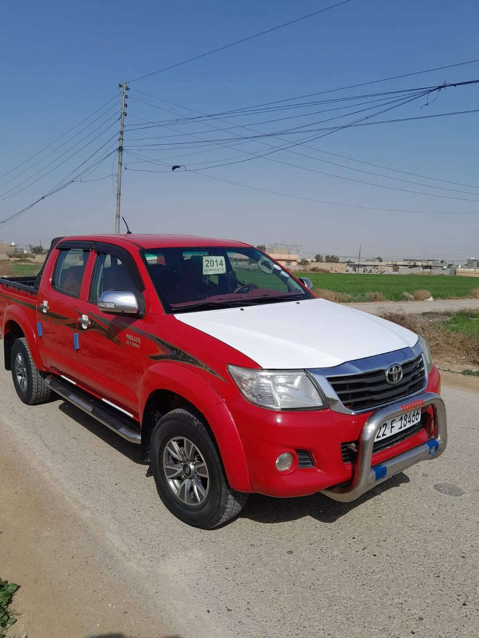 تيوتا هايلوكس كويتي ✅
فور ويل 4×4 موديل 2014 كير اوتوماتيك رقم اربيل 2027 مكفوله كفاله عامه سياره نضيفه مال جناي المكان بغداد للاستفسار عن السعر الاتصال  ***********
