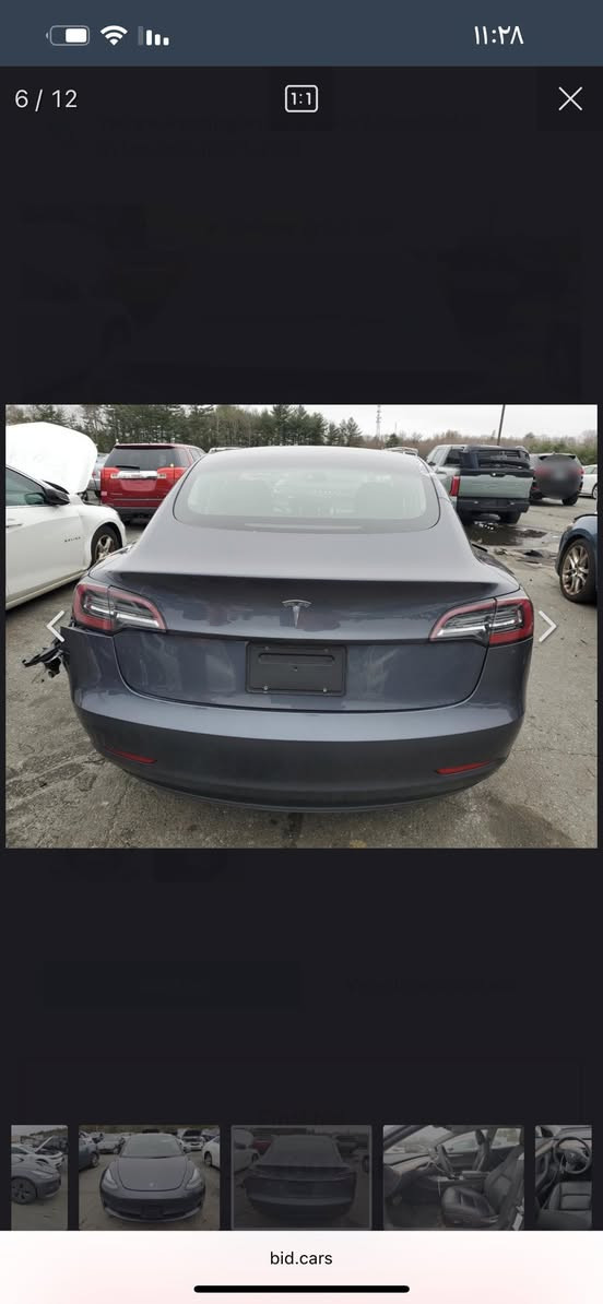 السلام عليكم 
تيسلا 3موديل 2023 رقم بغداد انكليزي ماشيه 25الف كيلو حادث ٣قطع بجم كبس صندوك وخلفيه كبس بطاريه كبس وكالة السعر نهائي 15000$ لاستفسار *********** وات ساب
