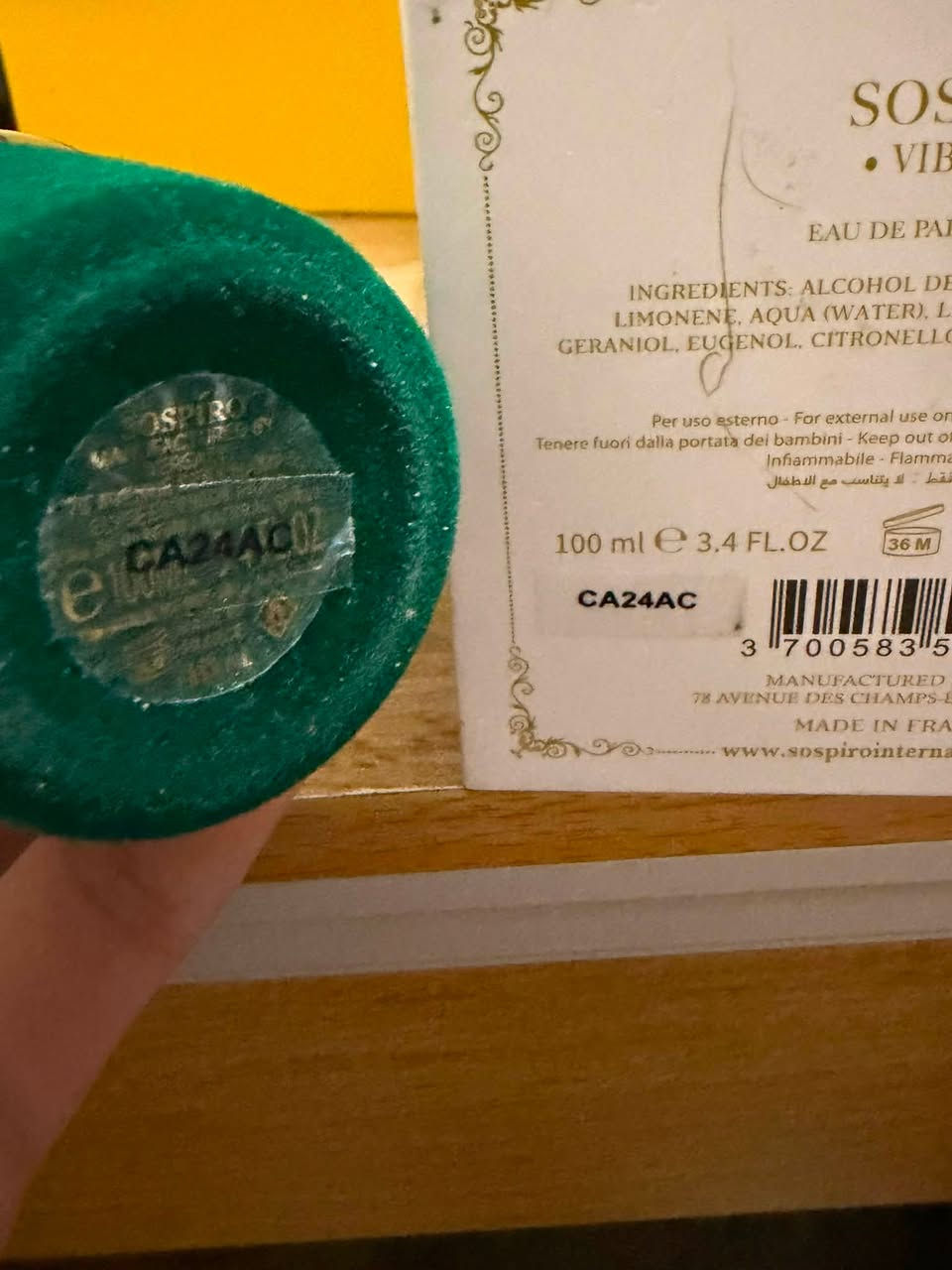 السلام عليكم عطور متبقي للبيع
1 سسبيروا فيبراتوا متبقي 25-30 مل مصدر شراء ابو ليان 

85

2امواج اوتلاندز مستخدم رشات مصدر شراء فانيلا 

640

3نيشان هاتشفات متبقي 60-65مل مصدر شراء ابو ماسه 

170

مكاني بغداد. الاعظميه تحب تاخذه من باب بيتي تحب توصيل لكل محافظات العراق مع شركه الوسيط ***********واتس
