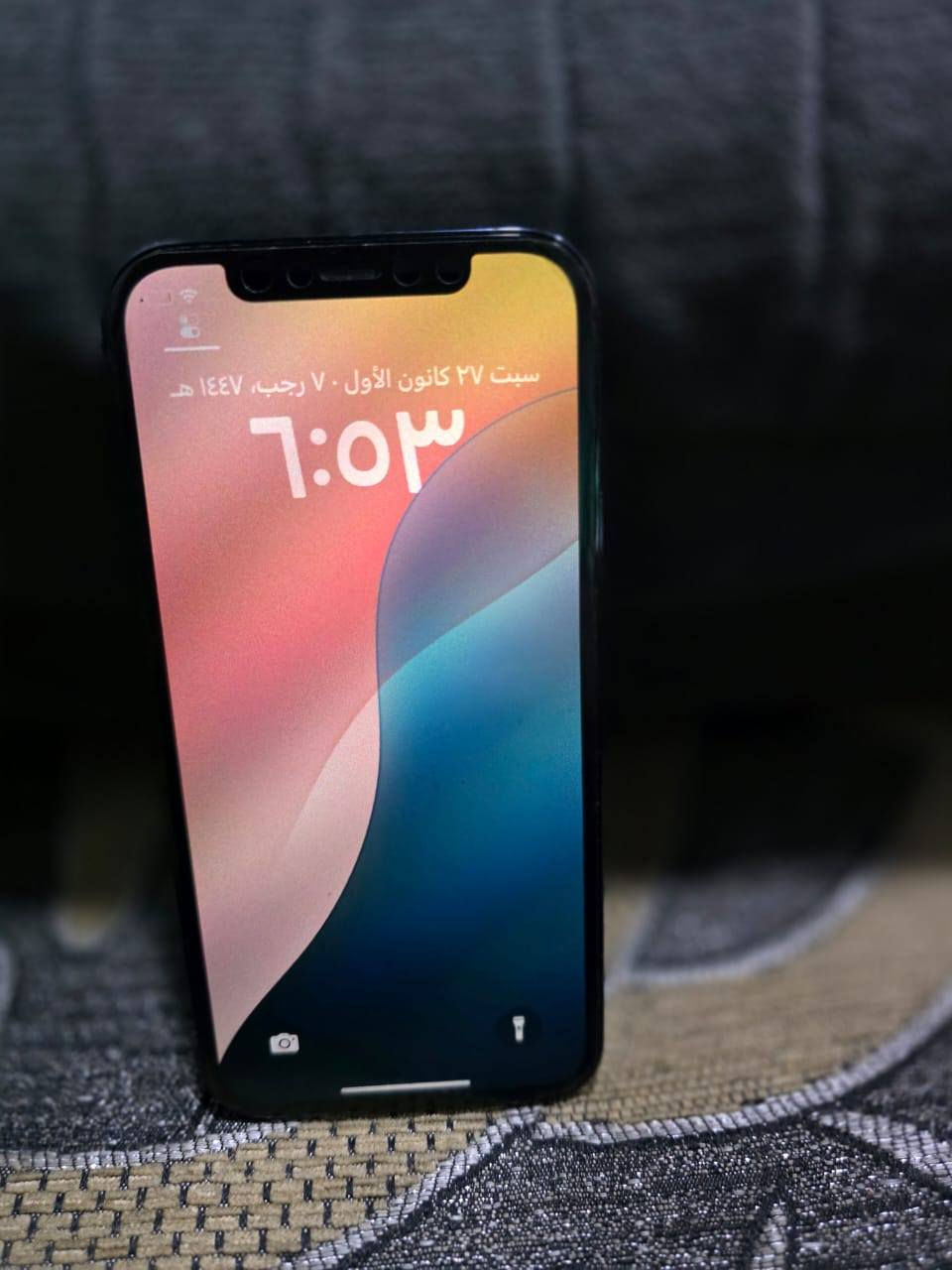 IPhone 12 pro 
نسبة البطارية 90% 
حالة الجهاز جديد جداً بدون اي شخط 
استعمال قليل 
الذاكرة 256 كيكا بايت 
السعر 350 الف 
مكاني حي العامل بغداد 
للتواصل واتساب ***********
