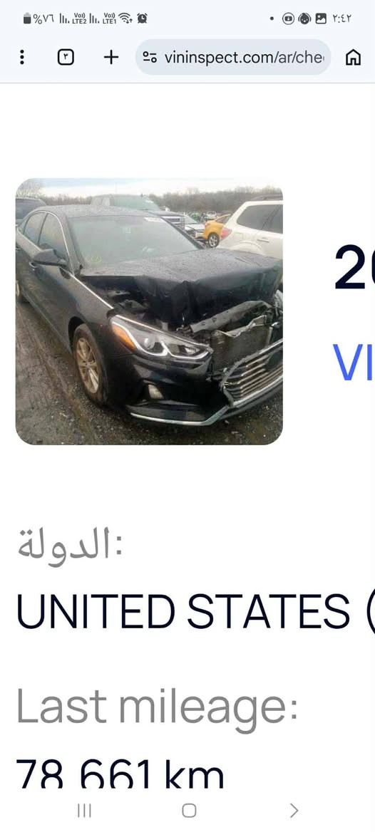 السلام عليكم من رخصه الأدمن المحترم سوناته موديل ٢٠١٨ وارد امريكي حادثهه بنيد وجاملغ ورش باب السايق بدون دواخل شاصي ولغد مكفوله كير محرك تبريد كله عالشركه العنوان بابل محاويل السعر ١٢٠ وبيه مجال قليل العنوان بابل محاويل رقم الموبايل ***********
