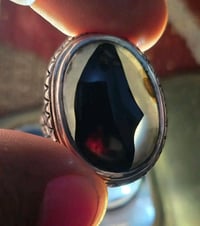 عقيق يماني • خاتم مقاس ٢٣ • حجر ٢٥مم