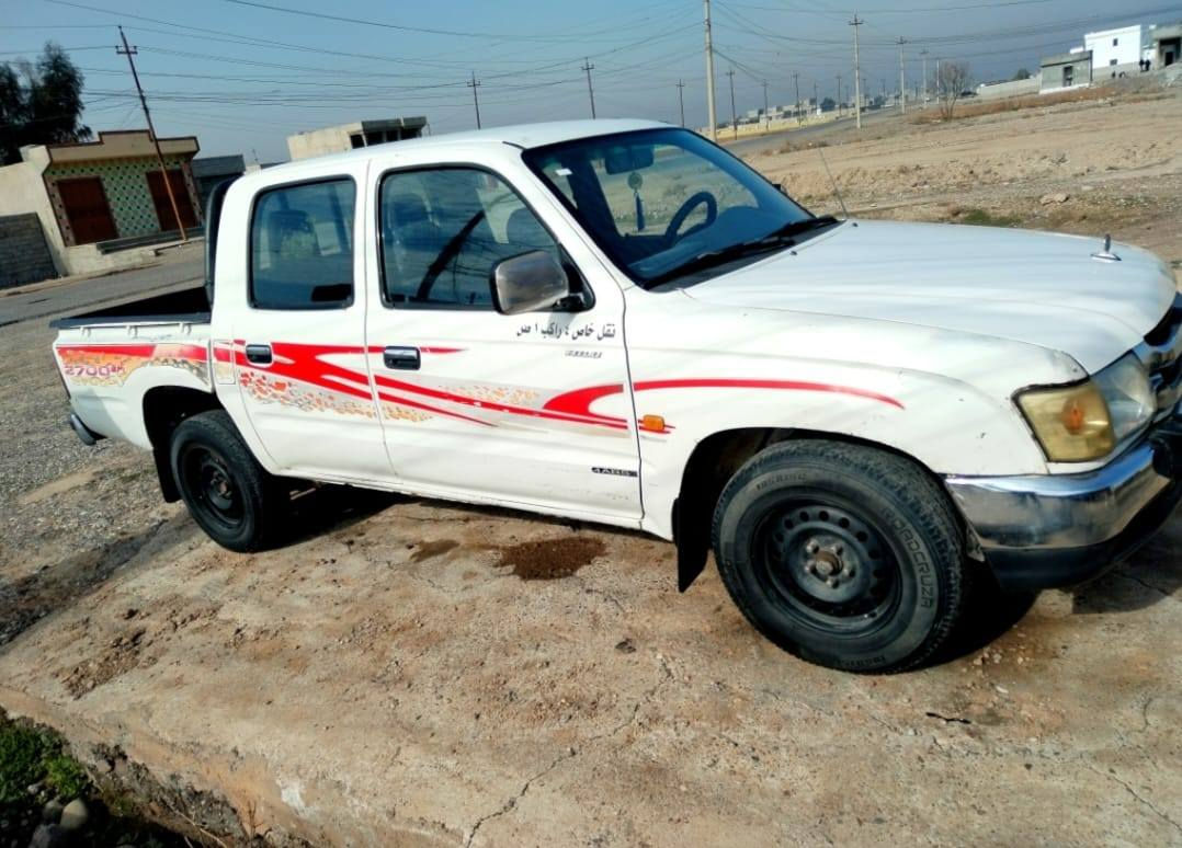 تيوتا موديل 2002
هزه جديده رقم الأنبار دولي بأسمي سنويه 2030 كير محرك اكسل شاصي مكفول 
داخل ازرك فول مواصفات
كشن منفصل شركه نضام ايرباكات
4 ابواب كهرباء جام الخلفي هيتر 
 4ABS ابريك 
تبريد  تدفئه كهربأيات كله شغال 
 تخم تاير جديد  سياره مصروف عليها مال جناي 
وارد قطري ترايها ع الحج السعر 130 وبيها مجال ***********

