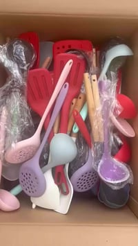 سليكون حراري • كارتون سكين • ملاعق طعام