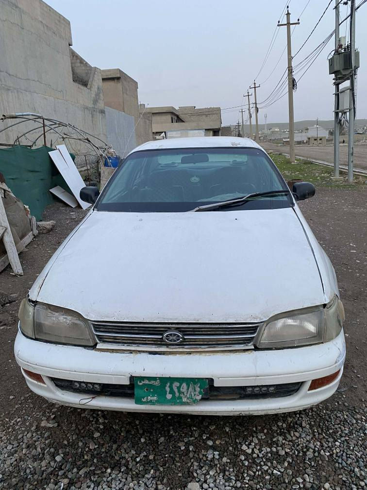 تؤيؤتا كارينة موديل 1991 سنوي اوليات بةشةرت 
گيرو مكينة بةشةرت تقة و رقةي نية سيارةكي زؤر نةرمو خؤشة بةنزين هةر ناخوا سوكان محةوةرة 
بؤ گؤرينةوة بة شتك بةدلم بيت 
 *********** أربيل, العراق
