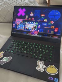 لابتوب ريزر  Rtx3080 8GB رام 32ddr  هارد 1تيرا  17-11800H  شاشه 4k )24...