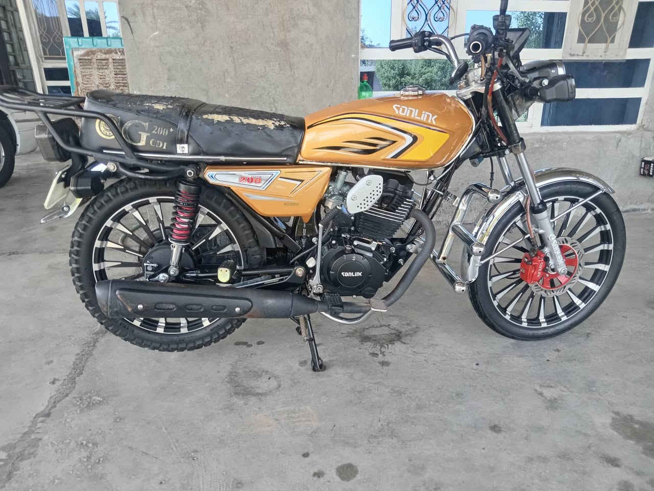 دراجة سونك موديل 2025ممشتغلة هواي مكينة 200سرعة شلعة حلوات دهن شركة اني بدلتة خمسة كير معايزهة شي مكاني بغداد تاجي منشأ نصر ***********سعر 700
