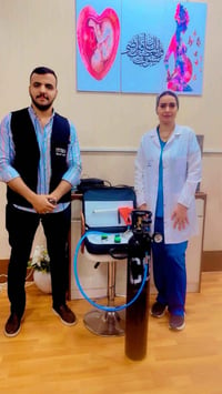 تم بحمد لله تنصيب جهاز الكرايو ثيرابي (جهاز الكوي البارد) في عياده د ف...