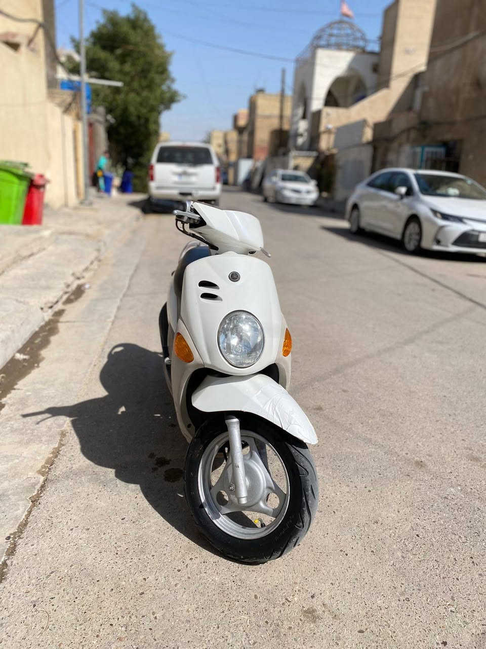 سلام عليكم درجة فله للبيع دراجه رمبه صارله شهر من نازله سعره مناسب تصال *********** بي واتساب ما متواجد بل فيس بوك مكاني بغداد الشعله
