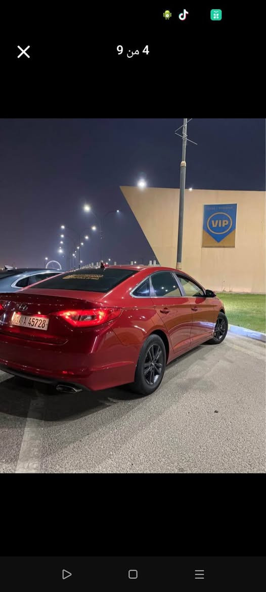 السلام عليكم سوناتا موديل 2017 وارد امريكي مكينه كير تبريد حداده كفاله رقم بصره جديد سنويه مجدده ماشيه 100 حادثه باب وداير خلفي السعر 110  بيه مجال قليل الإستفسار ***********/***********
