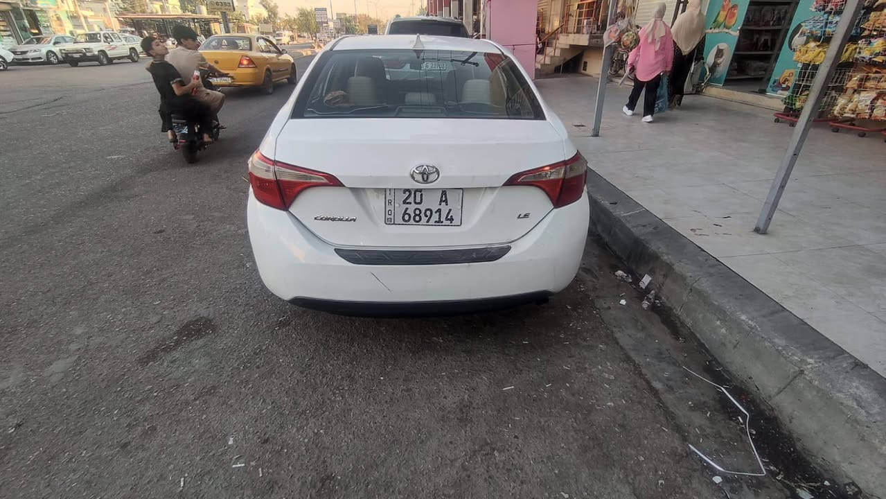 بيع مستعجل
كورلا  موديل2014 ديالى  
الضرر جامرلغ تبديل الامامي والبابين صبغ 
تدفئة وتبريد السيارة جاهزة كير محرك
ماكو دواخل الضربة فقط بالبابين جهة السايق
للاستفسار على هذا الرقم
***********
السعر 110 وبيها مجال
