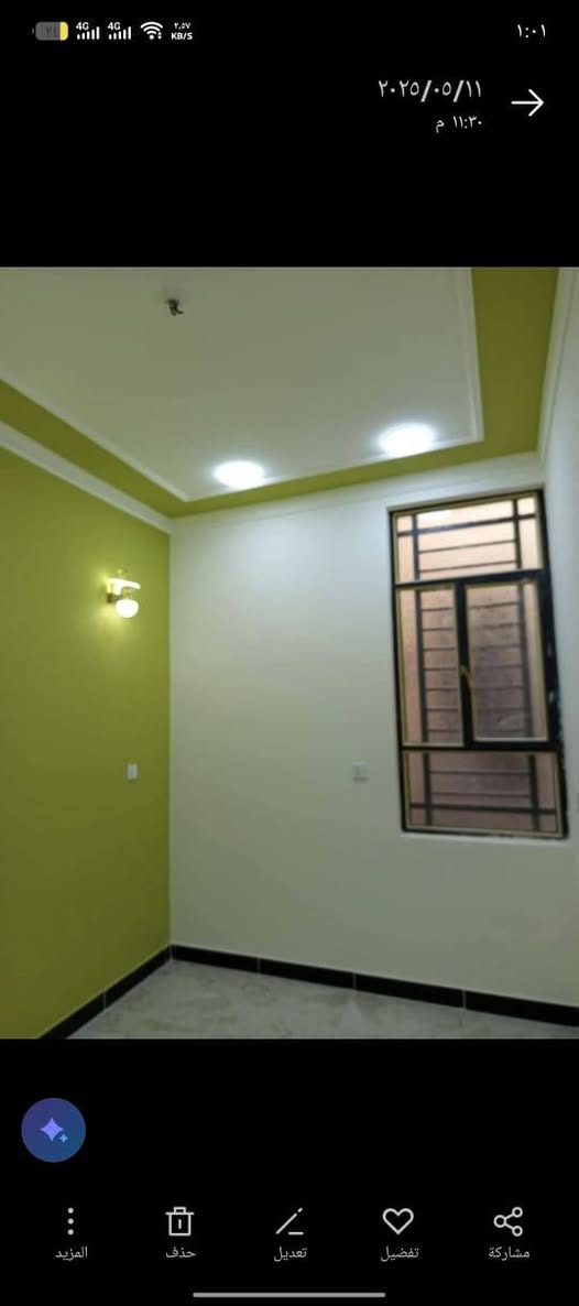 🔥 فرصة حقيقية للسكن أو الاستثمار 🔥
دار حديث للبيع زيرو بناء
📐 المساحة: 80 متر
📍 الموقع: القاهرة – قريب جدًا من جسر البنوك
🔹 الدور الأول:
طرمة + استقبال مريح
مطبخ كبير
حمام / خدمات
غرفة نوم
🔹 الدور الثاني:
3 غرف نوم
حمام / خدمات
➕ سطحين
الدار تشطيب حديث وجاهزة للسكن فورًا
📞 للاستفسار الجاد يرجى الاتصال
***********
