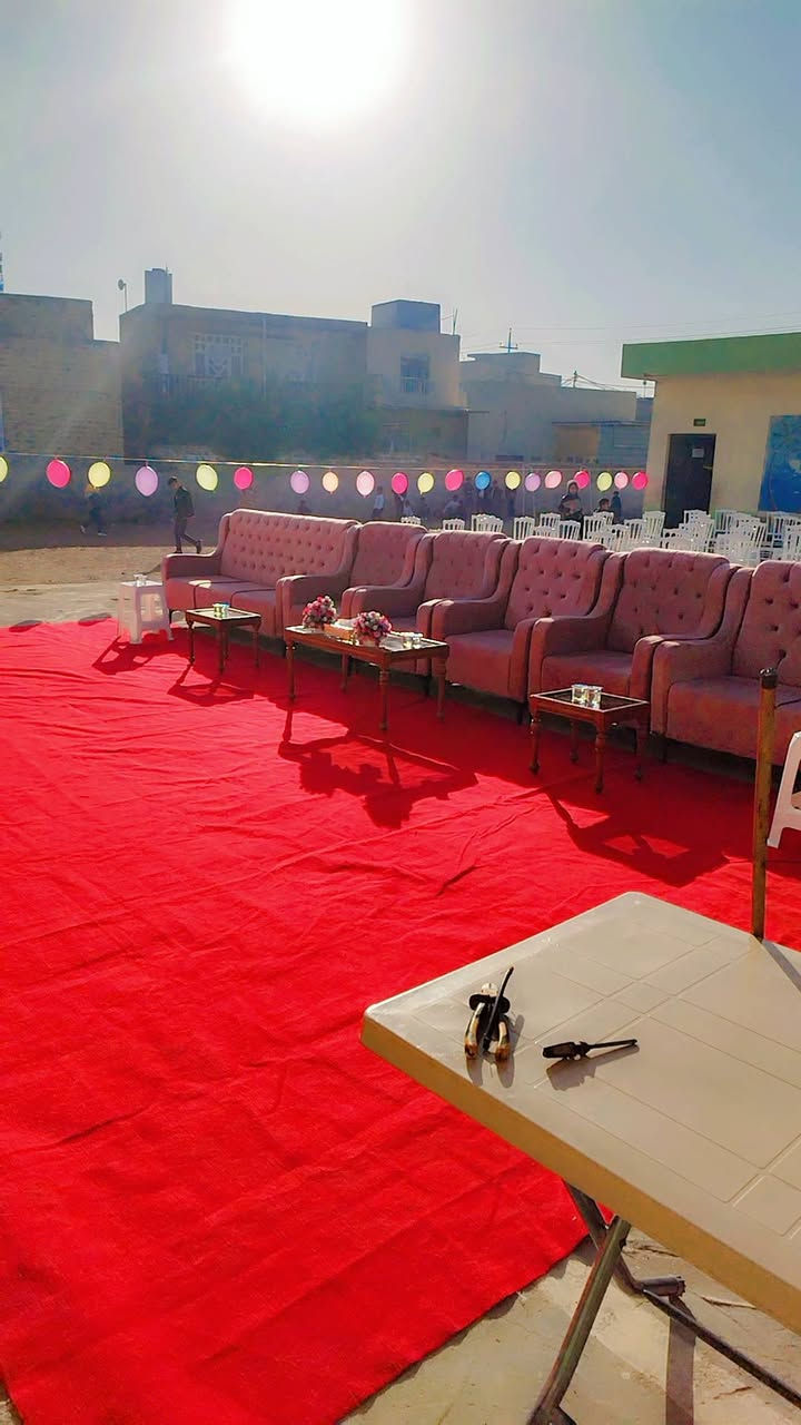خيمه خطوبه /ذي قار /قلعه سكر
تتوفر خيمه خطوبه بأنسب الاسعار 

وتتوفر بكافه ألاحجام ودزاينات 

مستعدون لتجهيز كافه المؤتمرات والمهرجانات  السياسيه والمدنيه 

والى جميع الحفلات 

بأجمل انواع الكراسي والخيم /الجوادر/

#العنوان /قلعه سكر مقابل محمد العريفي. مجاور معرض رياض للتكاتك .بالقرب من مدرسه الخنساء

مكتب /احمد 

للتواصل /***********
