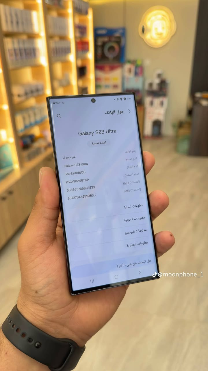 السلام عليكم جهاز s23الترا ذاكرة 256شرق اوسط جهاز مكفول وجهاز نضيف كلش سعرة 750 والي مايعجبة السعر يعر المنشور واكو حتة ب500كلمن ونضافتة الشراي يدلل مكاني حلة ***********

