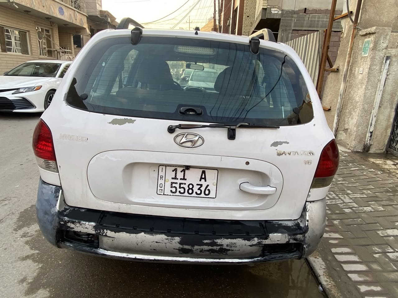 سلام عليكم هونداي سنتافيا 2006
وارد امريكي حادثها من امريكا جاملغ امامي جهة السايق مكينة 2700   6 سلندر  
تو ويل  امامي 
ماشية 98 الف ميل 
جام كهرباء 
شاشة بلوتوث 
صدر امامي جديد تخم تاير جديد
محرك السيارة بي تبخير  والكومبريسر  عطلان
رقم بغداد دولي جديد سنوية جديدة
مكانها بغداد الكرادة 
***********
