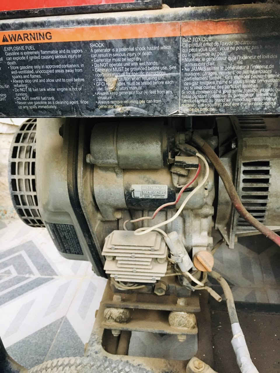 السلام عليكم مولد كاز ياباني شركت ينمر 20انبير للبيع عله وضع الشركه مامفتوح بي برغي سعره 750 الف العنوان شهربان***********
