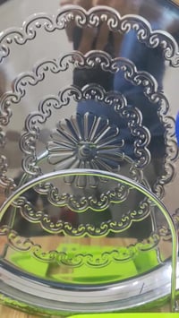 سيت صواني استيل • نقوش مغربية • ٥ قطع