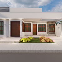 تصميم واجهة • دار سكني • بابل نادر الثانية