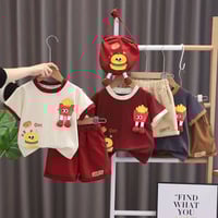 شورت ثلاث قطع مع جنطة  خامة الاصلي  شرط الفحص  قياس 1-6 سنة  السعر 75 ...