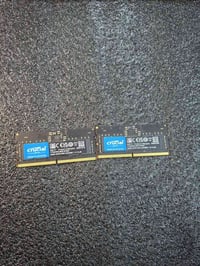 رامات لابتوب جدد غير مستخدمة من شركة crucial 8×2 5600MHZ سعرهن ثنينهن ...