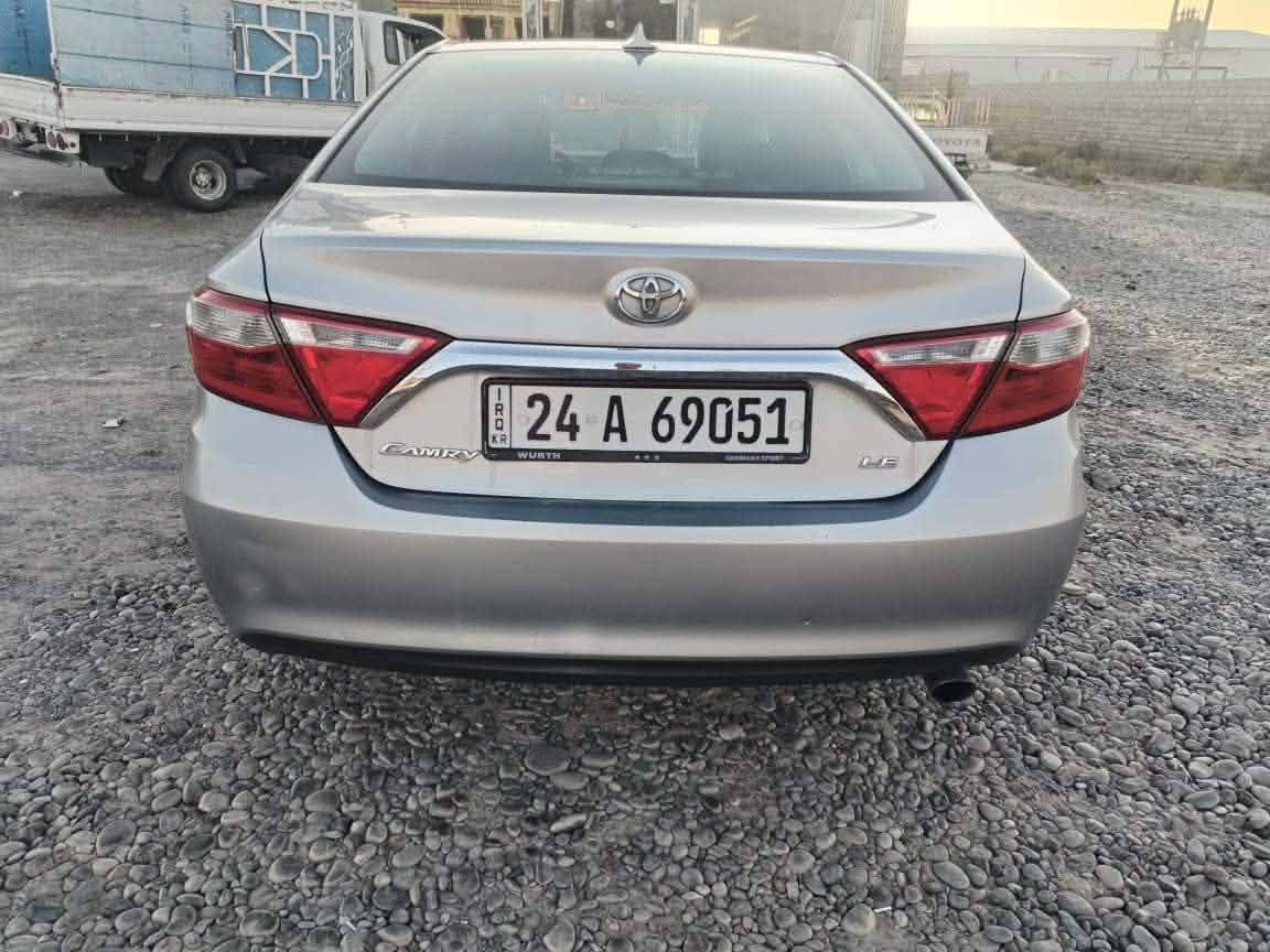 كامري موديل 2015 البيع او مراوس  السعر 120 ورقه بيه مجال رقم دهوك انكليزي بيه ثلث قطع كير محرك شرط تبريد ايعوزو كرت بس الاستفسار أكثر اتصل على رقم ***********
