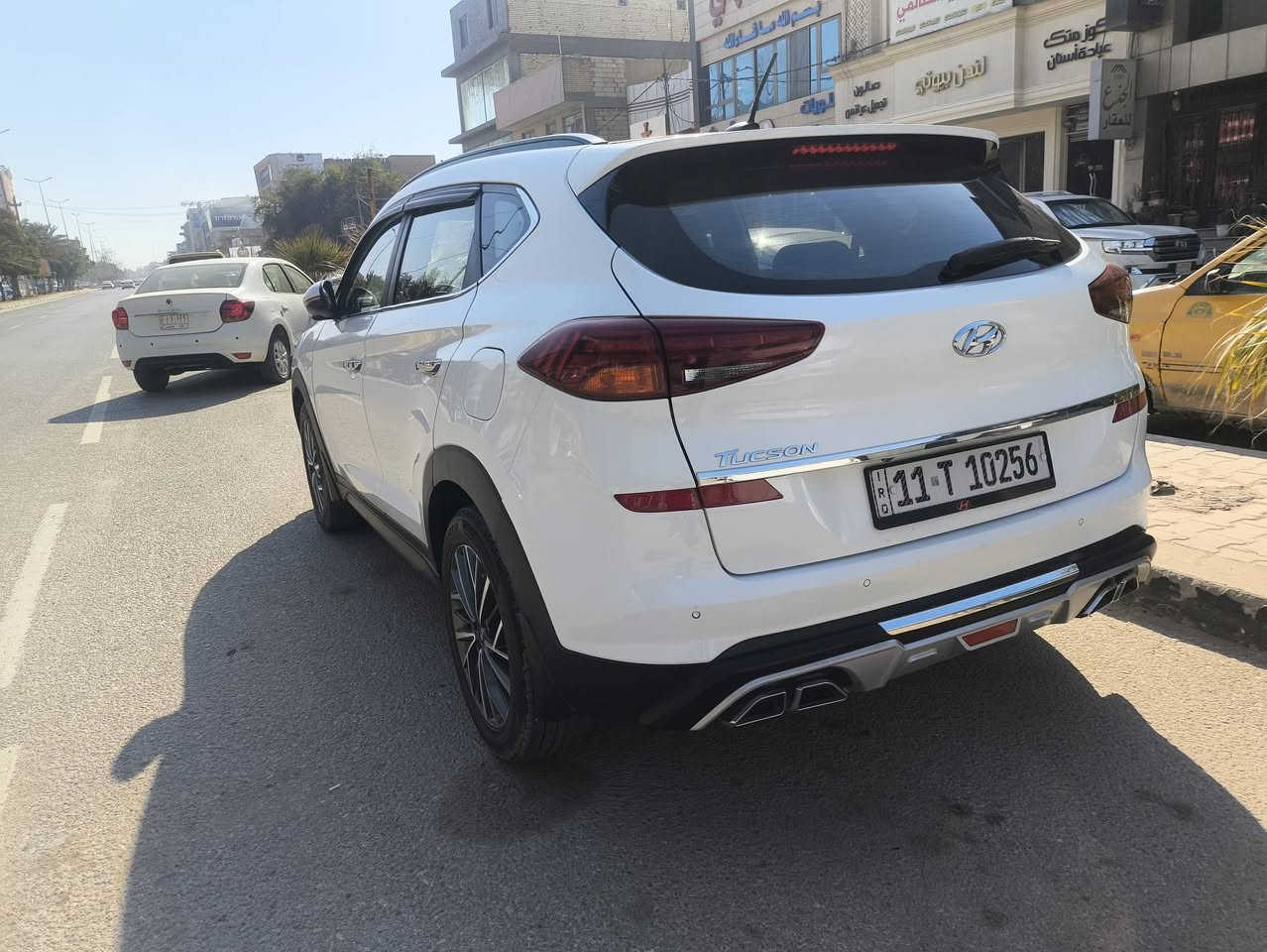 توسان 2019 
كاصد خليجي فول مواصفات
باسمي رقم دولي بغداد سنوية  للـ29
حساسات 
لايت 5 عدسات
ليد امامي خلفي
لايت دوار ويه الستيرن
 بالمري ومري شفط
اشارات ترحيب باب ومري
كير 3 انضمه 
تخم تاير جديد
باتري جديد
كير ومكينة كفالة
داخل صاج
بصمه
شاشة بلادية 
سايد بريك برجل
كشنات جلد كهربائيه
تبريد قطعتين
ثلاجه بالجكمجة
بيها صبغ قليل بقبق الجنطة من دون فتح
مكاني بالنجف
للاستفسار مراسلة الخاص
او الاتصال على الرقم ***********
