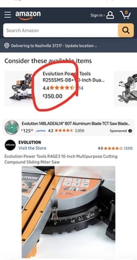 متوفر منشار اصلي مستخدم نضافة 85‎%‎  من شركة Evolution البريطانية بيه ...