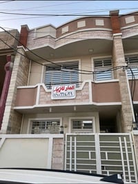 للايجار  دار مساحة 100 م طابقين بناء حديث مدخلين 3 نوم مطبخ 2 حمام  ار...