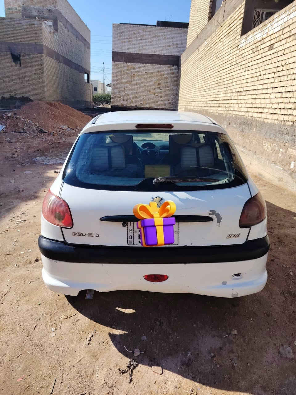 بيجو فرنسي206  هزه جديد رقم انكليزي مديل  2007 با 38 حلوه السياره ***********
