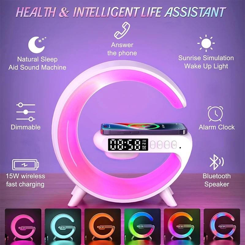 شاحن صغير متعدد الوظائف
- يمتلك خاصية المؤقت للتنبيه 

- يمتاز السبيكر بمضخم عالي الوضوح
 
- يدعم جميع الهواتف التي تدعم الشحن اللاسلكي 

- يمتلك 256 مودات للإضاءة 

- مسافة الإرسال: 5 - 10 متر

- خاصية الشحن السريع 

- يمتلك 7 الوان قابلة للتغير 

- كيبل الشحن : Type C

- قدرة السماعة : 3 واط

- السعر 18,000 مع التوصيل 🔥


**إذا كنت صاحب هذا الإعلان وتريد حذفه لأي سبب، رجاءا أرسل رسالة إلى الدعم الفني**