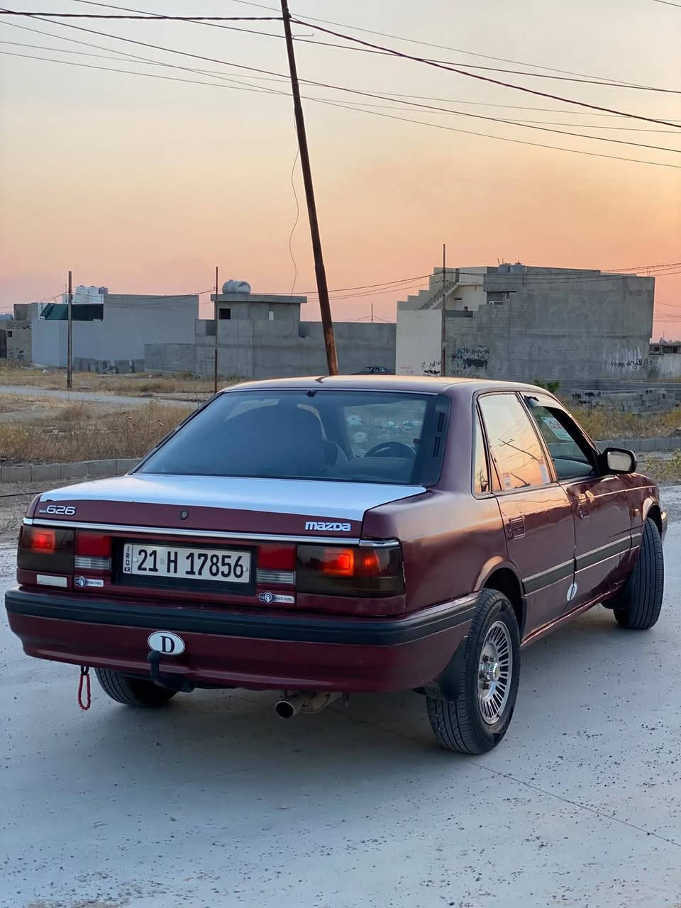 سلام عليكم
مازدا 626
سنويه 2031 جديد شرط تحويل وكالة
هزا وافحص مروريه جديد 
موديل 1991
كيرعادي
محرك 8 بخ
لاصرف ولابخار 
4 جام كهربائي
4 تايرات جديد جديد
صدرامامي والخلفي شرط
دواخل نضيف
كهربائيات شرط
سيارا مصبوخ جماليه
***********
***********
سعر 37 بي مجال قليل كركوك, العراق

