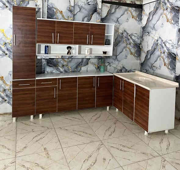 كاونتر خشب تركي hdf
مترونص ارضي وملحق مع فاترينا والسنك مترو20

رتفاع ارضي 80 سم
عرض ارضي متر ونص
عمق ارضي 41سم

ارتفاع سنك 82 سم
عرض سنك متر و20سم
عمق سنك 50 سم

ارتفاع ملحق 70 سم
عرض ملحق مترونص
عمق ملحق 30 سم

تواصل خاص او واتساب ***********
