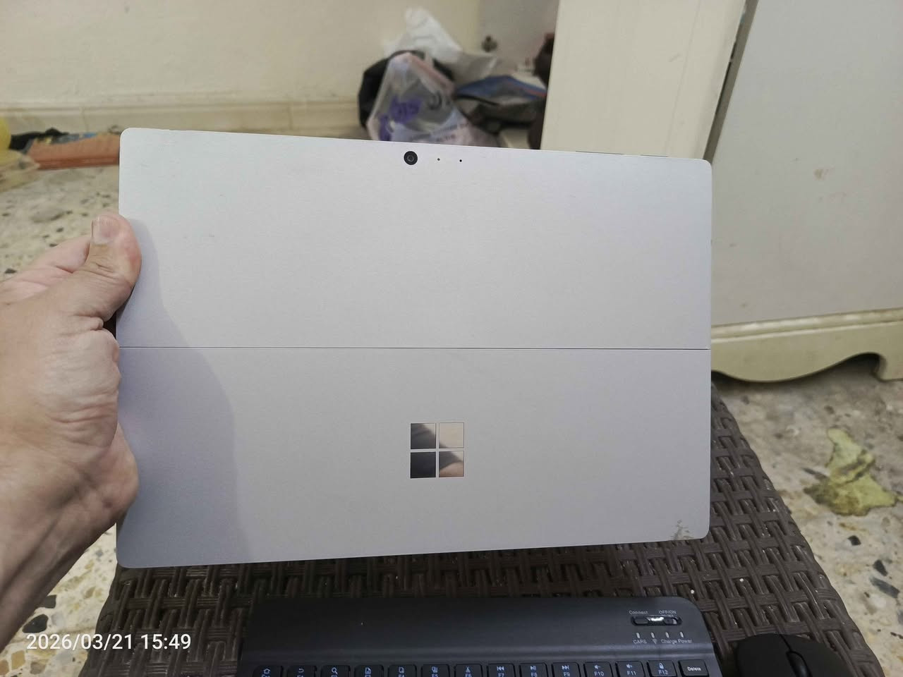 Microsoft surface pro 4
معالج كور 5 الجيل السادس
رام 8 كيكا 
هارد 256 ssd  جدا سريع 
كارت شاشه داخلي 4 كيكا 
شاشة لمس حجم 11 انج full HD 
شحن يدوم 4 ساعات واكثر 
كامرة امامية وخلفية 
ملحقات شاحنة و ماوس وكيبورد لاسلكي 
السعر 180 الف نهائي بغداد, العراق


**إذا كنت صاحب هذا الإعلان وتريد حذفه لأي سبب، رجاءا أرسل رسالة إلى الدعم الفني**