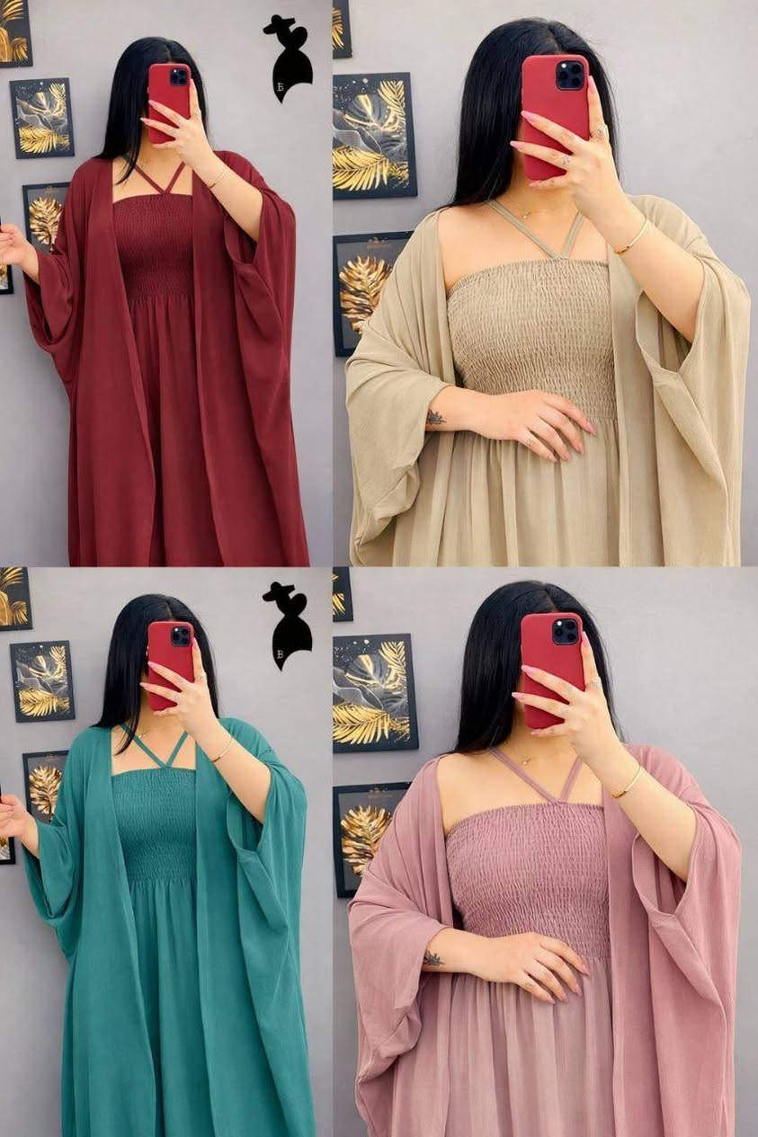 #جديدنا_وصل_جملة_فقط
بينصل بنات صالح +بشت  قطعتين
قياس فري سايز ✨درزن مشكل الوان

سعر درزن105


**إذا كنت صاحب هذا الإعلان وتريد حذفه لأي سبب، رجاءا أرسل رسالة إلى الدعم الفني**