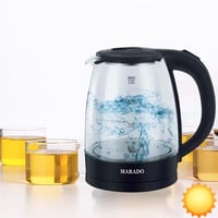 غلاية كهربائية • زجاج • ٢ لتر