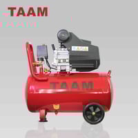 كمبريسر هواء نوع TAAM المواصفات: سعة الخزان: 50 لتر القدرة: 2 حصان حقي...