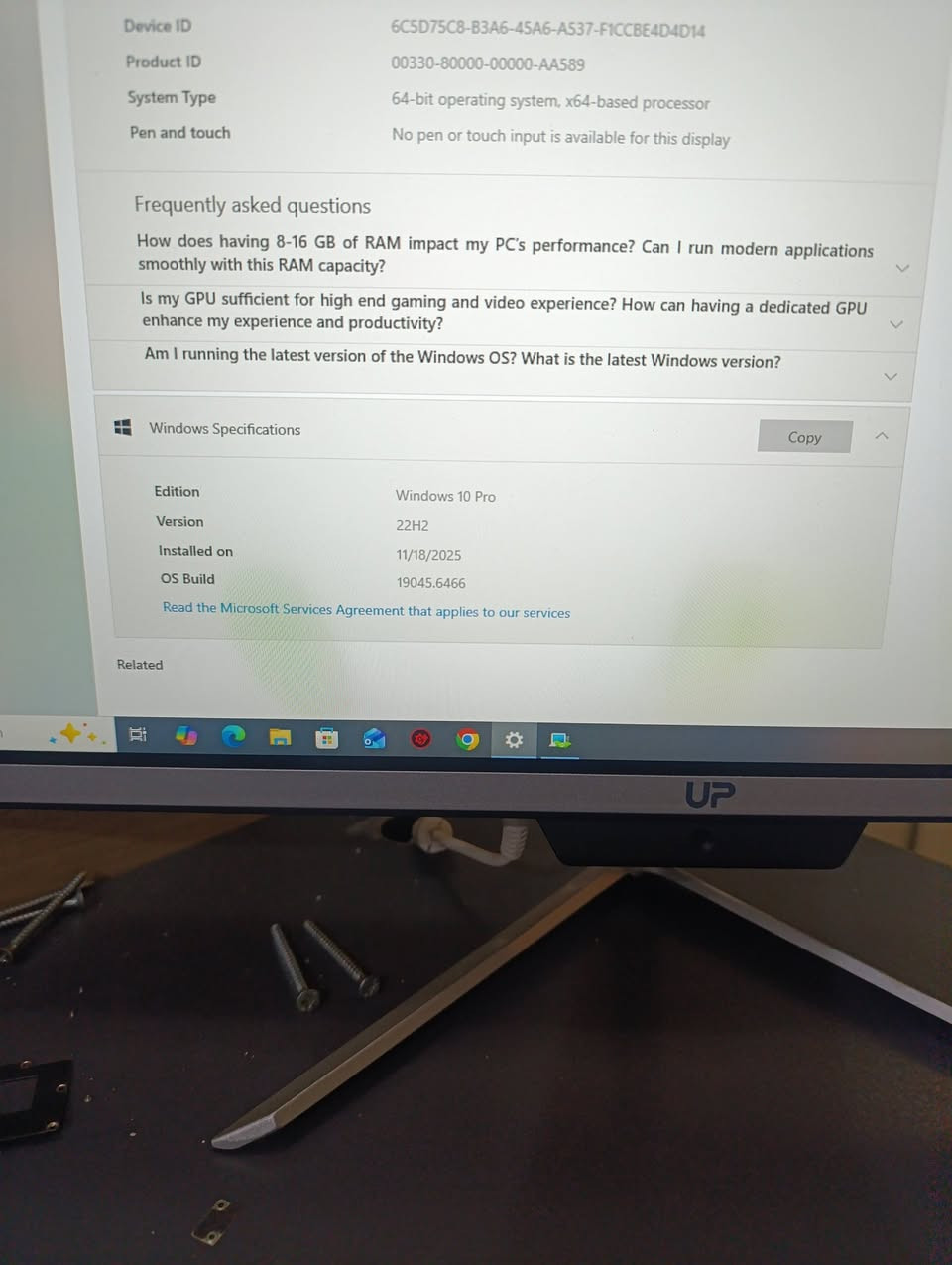 (شاشة + كيس مدمج) ماركة UP

🔹 المواصفات:

 • 💻 المعالج: Intel Core i5-7200U — الجيل السابع
 • 🧠 الرامات: 8GB
 • 🖥️ الشاشة: شاشة UP مع الكيس مدمج داخلها
 • 🪪 الويندوز: Windows 10 Pro — إصدار 22H2
 • ⚙️ النظام: 64-bit
 • 📦 الحالة: الجهاز جديد وغير مستخدم

العنوان بغداد العبيدي  ***********
