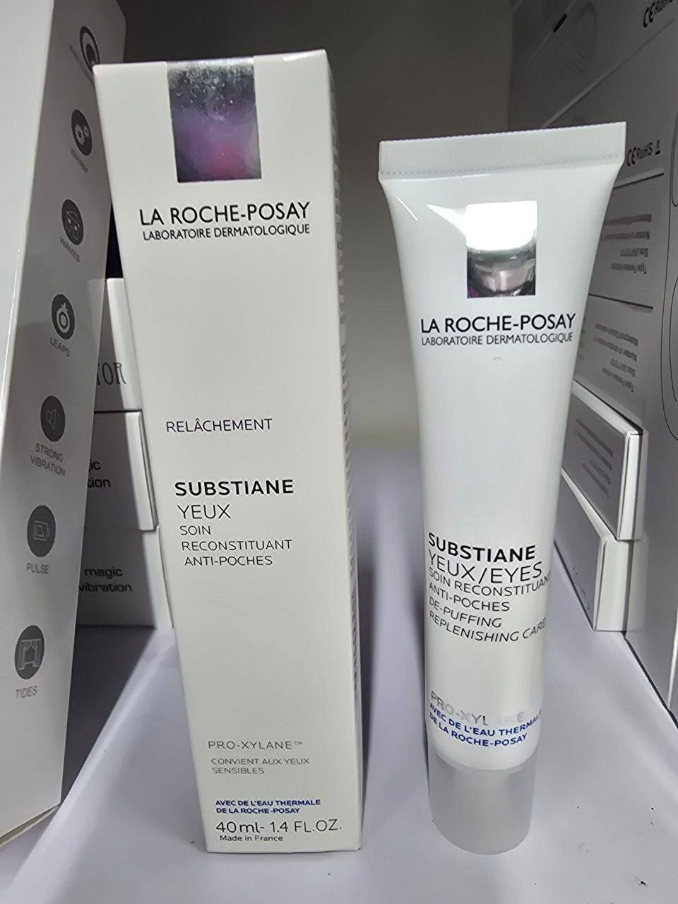 ✅كريم من لاروش بوزيه 🇫🇷🇫🇷

✅الفوائد الرئيسية :
✔️.يستهدف المنتج ترهل الجلد 
وفقدان الكثافة والانتفاخات تحت العين. 
✔️.يحتوي على مركب Pro-Xylane الذي يعمل على إعادة بناء خلايا البشرة. يساعد على جعل منطقة العين أكثر تماسكًا.
✔️كريم ترميم منطقة حول العين من لاروش بوزيه للهالات تحت العين ومعالجة التجاعيد وترطيب وتبييض المنقطة 👁️💯 
✔️-يوحد ويحسن إشراق البشرة تحت العين
✔️-يخفف الخطوط الدقيقة والتجاعيد حول العين
✔️-يقلل من ظهور البقع الداكنة تحت العين
✔️-يرطب منطقة تحت العين  ويملأها
✔️-سريع الامتصاص وغير دهني
✔️- مناسب للبشرة الحساسة ومثالي والجافة والجافة جدًا ولكل انواع البشرة

#الاصلي المنشأ فرنسا 🇫🇷


**إذا كنت صاحب هذا الإعلان وتريد حذفه لأي سبب، رجاءا أرسل رسالة إلى الدعم الفني**