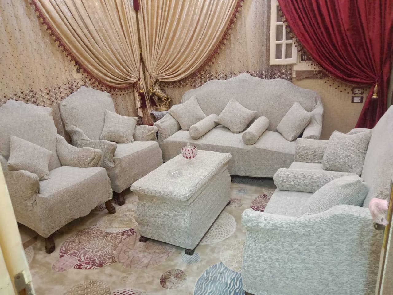 كفر كامل للركنه والصالون والانتريه 
الخامه الجكار 
تقيله وتستحمل معاكي 
يلا مستنيه أيه احجزي معانا 
كل إللي عليكي تبعتي صورة الطقم بتاعك علي رسائل الصفحه 
والأسعار عندنا غير 🌹🌹🌹


**إذا كنت صاحب هذا الإعلان وتريد حذفه لأي سبب، رجاءا أرسل رسالة إلى الدعم الفني**