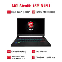 لابتوب MSI • MSI Stealth 15M • لابتوب العاب • لابتوب تصميم • RTX 3060 ...