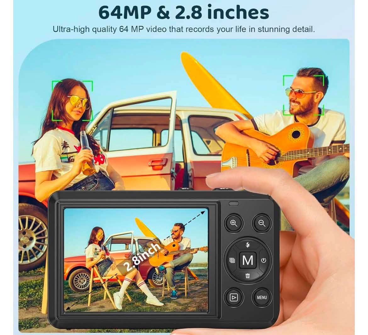 تتميز هذه الكاميرا الرقمية بدقة تصوير 64 ميجابكسل وقدرة تسجيل فيديو 4K UHD.تحتوي على شاشة 2.8 بوصة ونظام تركيز تلقائي (Autofocus) لسهولة التقاط الصور.توفر خاصية التقريب الرقمي حتى 16 مرة (16X Digital Zoom) وهي مناسبة للمبتدئين ومدونات الفيديو.

السعر : 35.000


**إذا كنت صاحب هذا الإعلان وتريد حذفه لأي سبب، رجاءا أرسل رسالة إلى الدعم الفني**